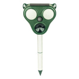 Aparat Solar LED cu Ultrasunete, Vivimall, Repelent pentru Animale Mari si Mici, Lumina Rosie si Alba, Anti Rozatoare, Anti Insecte, Frecventa 13.5KHZ-65 KHZ, Senzor PIR, 13 x 14.7 x 24.5 cm, Verde