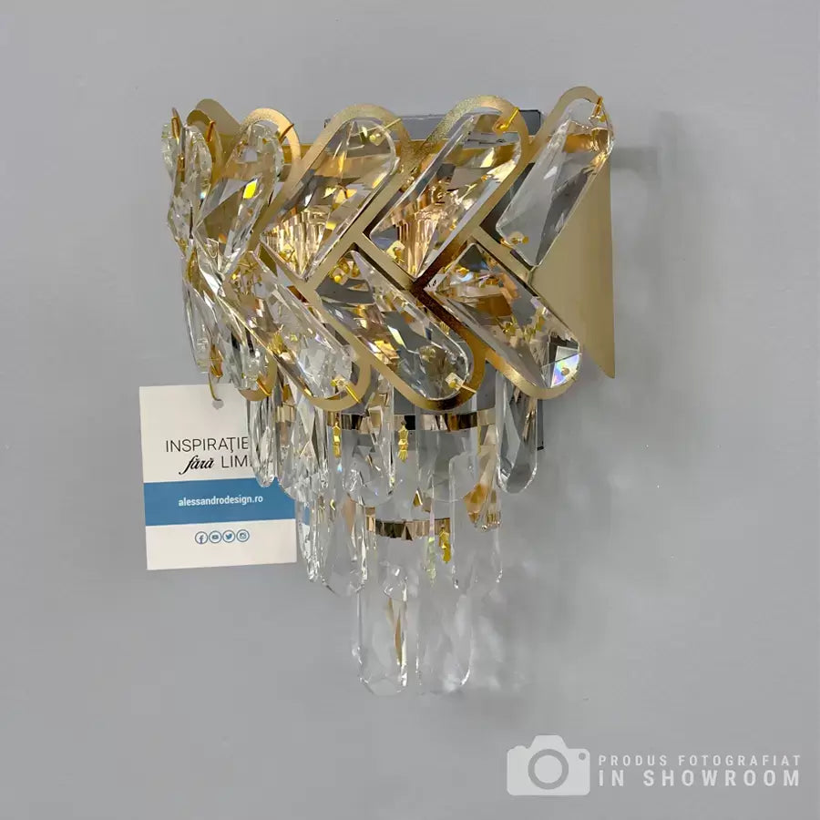 Aplica Cristal Josephine 2X E14