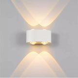 Fantas Aplica Led De Exterior Si Interior, 4 Surse X, Ip65, Metalic - vivimall.ro