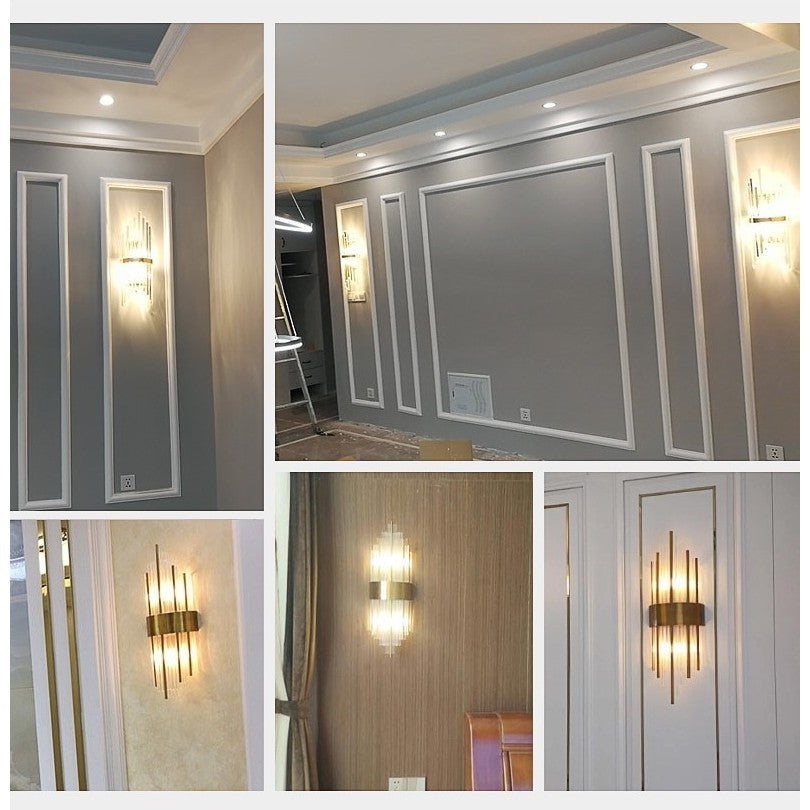 Aplica De Perete, Pentru Interior, Din Otel Inoxidabil Si Sticla, Led