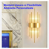 Aplica De Perete, Pentru Interior, Din Otel Inoxidabil Si Sticla, Led