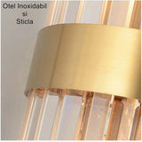 Aplica De Perete, Pentru Interior, Din Otel Inoxidabil Si Sticla, Led