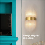 Aplica De Perete, Pentru Interior, Din Otel Inoxidabil Si Sticla, Led
