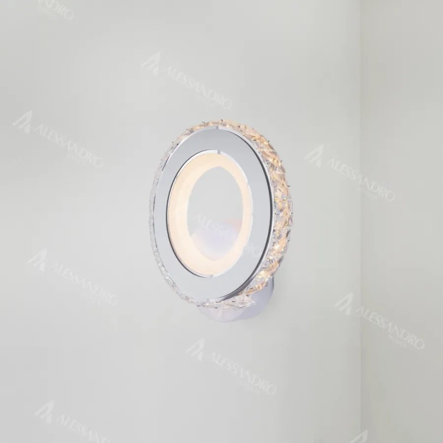 Aplica Led Borandis, Cu Crom, Acril Si Cristal - vivimall.ro