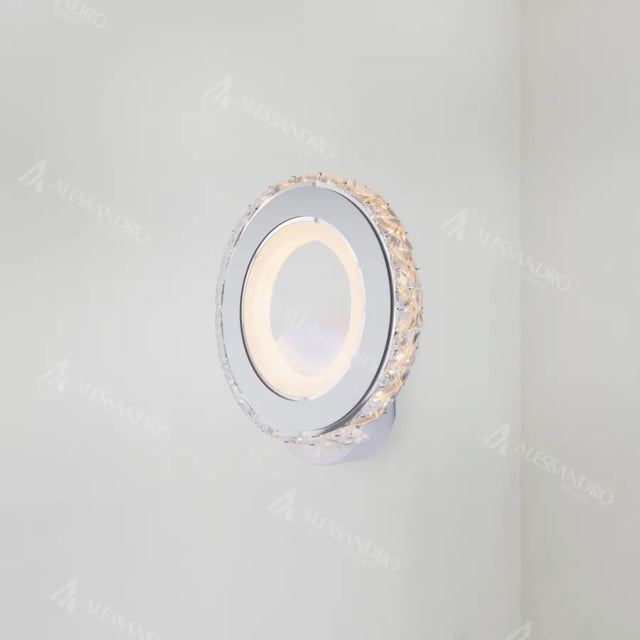 Aplica Led Borandis, Cu Crom, Acril Si Cristal - vivimall.ro