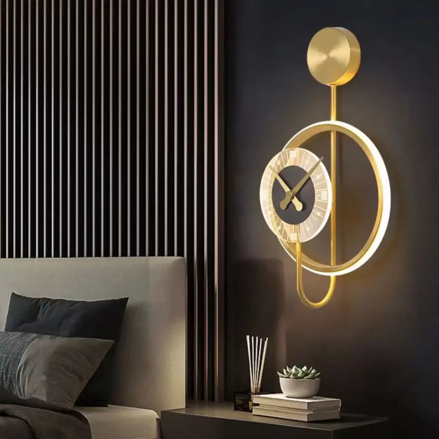 Aplica Led Bridger Ceas Integrat Negru - vivimall.ro