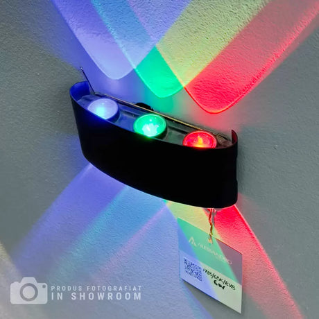 Fantas Aplica Led Rgb Interior/Exterior, 6 Surse X, Ip65 - vivimall.ro