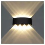 Fantas Aplica Led De Exterior Si Interior, 8 Surse X, Ip65, Metalic - vivimall.ro