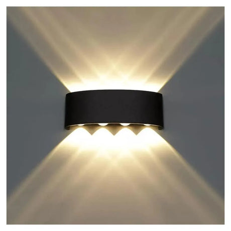 Fantas Aplica Led De Exterior Si Interior, 8 Surse X, Ip65, Metalic - vivimall.ro