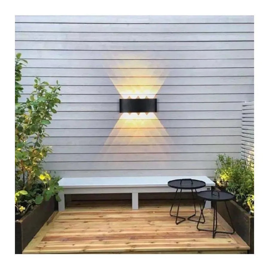 Fantas Aplica Led De Exterior Si Interior, 8 Surse X, Ip65, Metalic - vivimall.ro