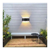 Fantas Aplica Led De Exterior Si Interior, 8 Surse X, Ip65, Metalic - vivimall.ro