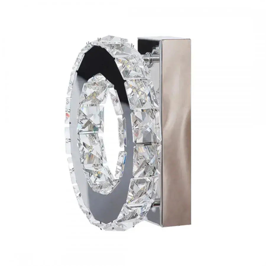 Lustra Led Cu Cristal Majora, Diametru 20Cm, Lumina Rece/Calda/Neutra - vivimall.ro