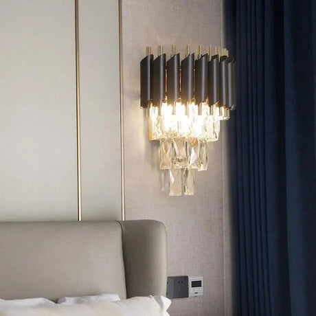 Aplica Mughi, 2*E14, Metal Si Cristal - vivimall.ro