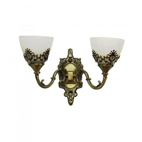 Aplica Rustic Cottage, 2*E27, Bronz Cu - vivimall.ro