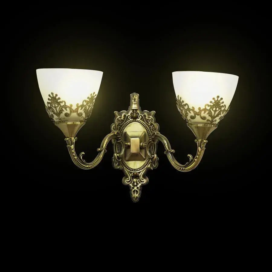 Aplica Rustic Cottage, 2*E27, Bronz Cu - vivimall.ro