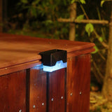 Aplica Solara Led, Abs/Policarbonat, Rezistenta La Apa Ip65, Pentru Trepte, Borduri, Terasa, 1.2V, 600Mah, 7.9 X 5 Cm, Lumina Multicolora, Negru - vivimall.ro