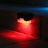 Aplica Solara Led, Abs/Policarbonat, Rezistenta La Apa Ip65, Pentru Trepte, Borduri, Terasa, 1.2V, 600Mah, 7.9 X 5 Cm, Lumina Multicolora, Negru - vivimall.ro