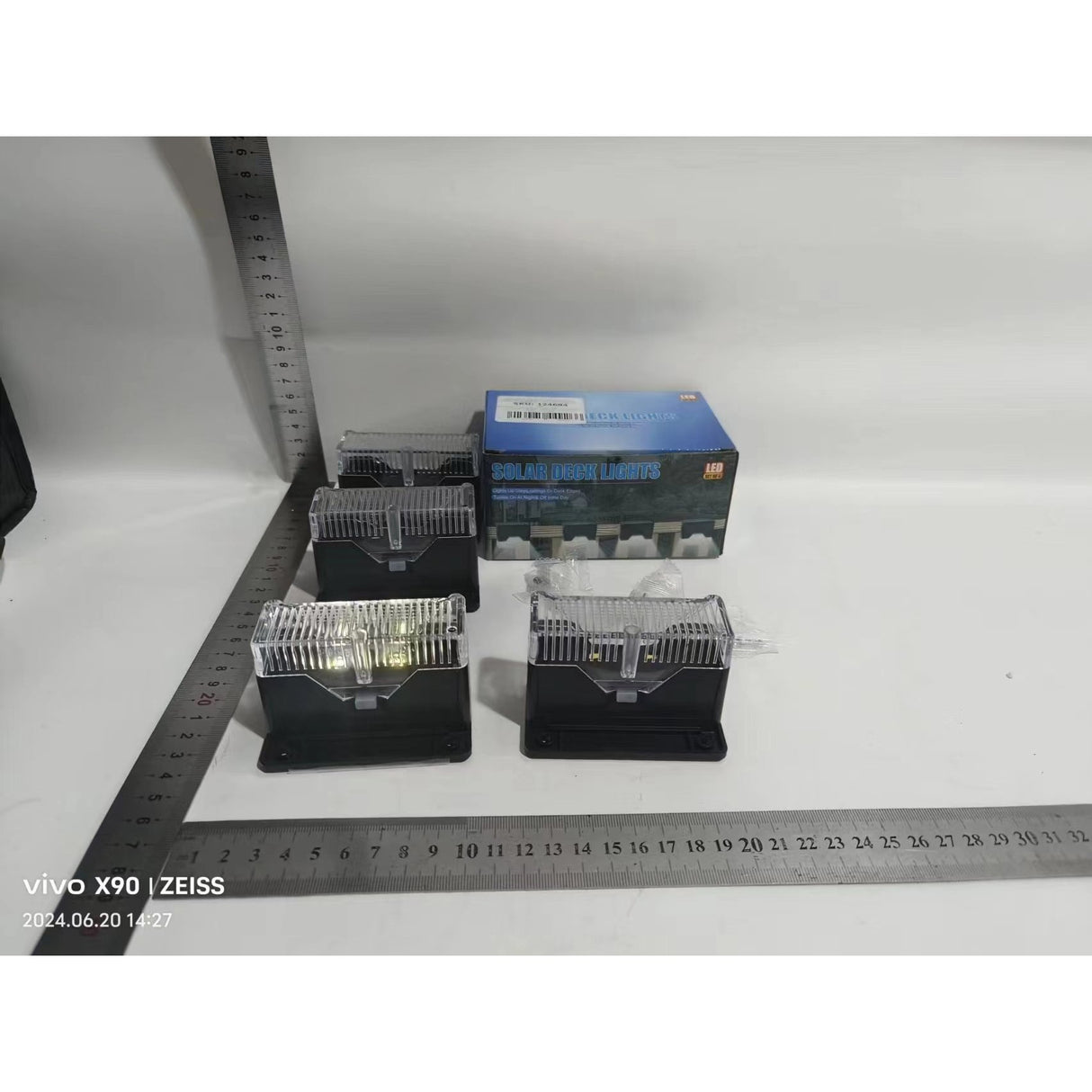 Aplica Solara Led Abs/Policarbonat, Rezistenta La Apa Ip65, Pentru Trepte, Borduri, Terasa, 1.2V, 600Mah, Lumina Alb Rece