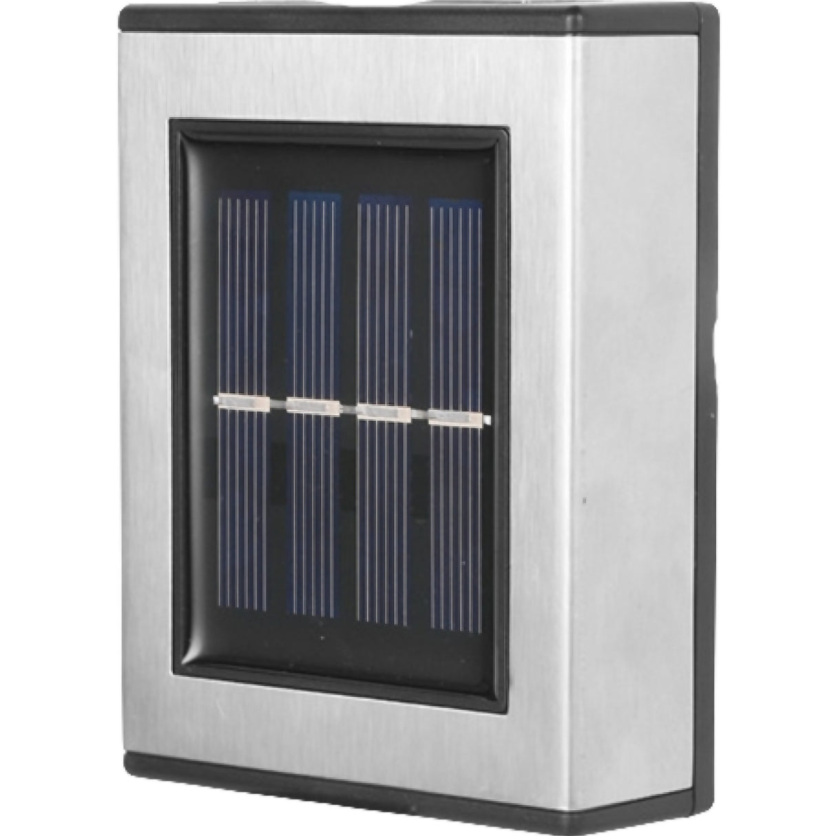 Aplica solara LED Vivimall, ABS/Policarbonat, rezistenta la apa IP65, pentru trepte, borduri, terasa, 1.2V, 600mah, 10 x 7.5 x 3 cm, lumina alb calda, negru