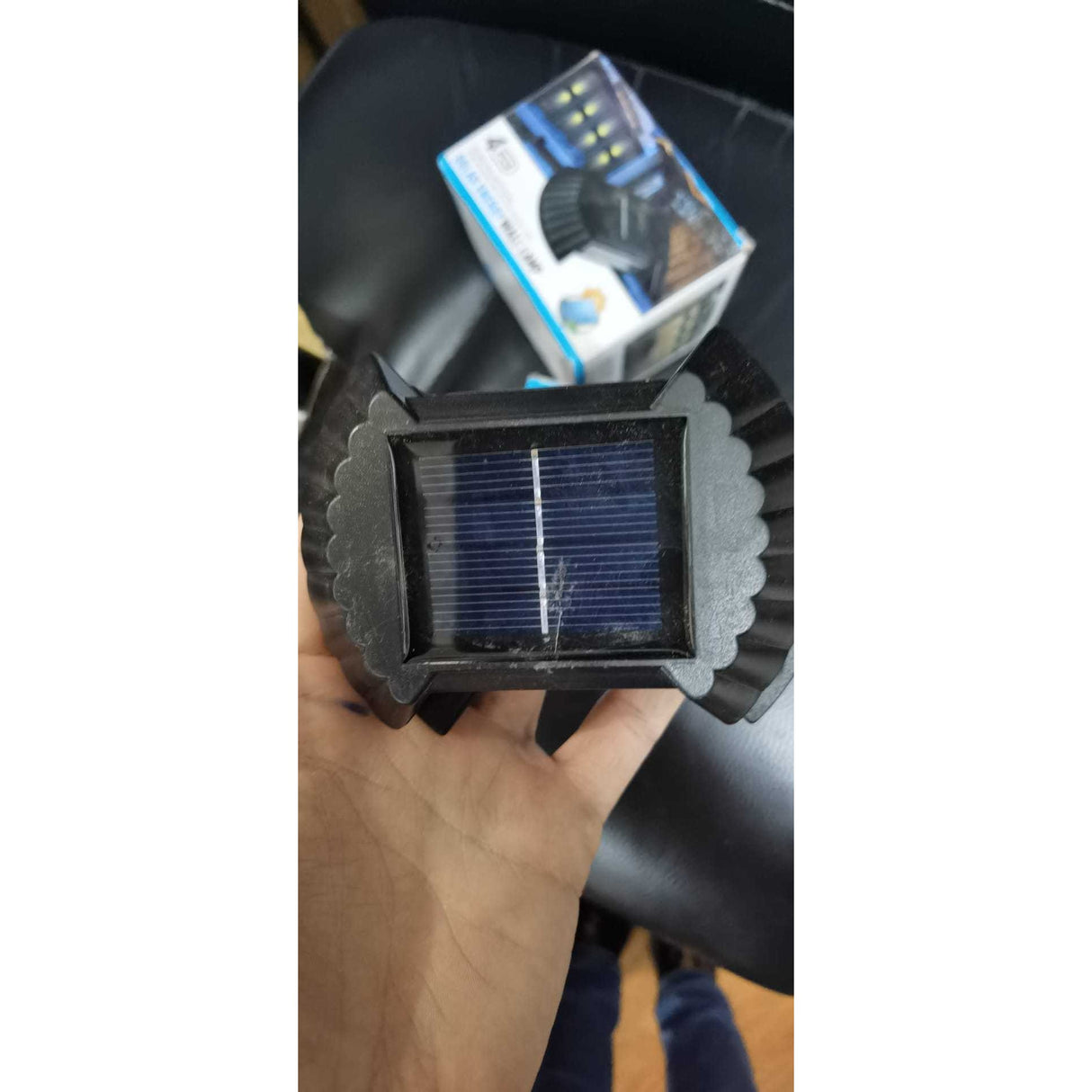 Aplica Solaraled Bidirectionala Pentru Perete In Forma De Funda, 8 Led-Uri, Material Abs Si Pc, Lumina Puternica, Ip65, Baterie 1.2 V, 300 Mah, Autonomie 8-10 Ore, Resigilat - vivimall.ro