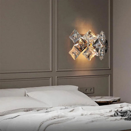 Aplica Zarina 2*E14, Metal Si Cristal - vivimall.ro