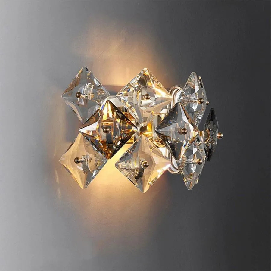Aplica Zarina 2*E14, Metal Si Cristal - vivimall.ro