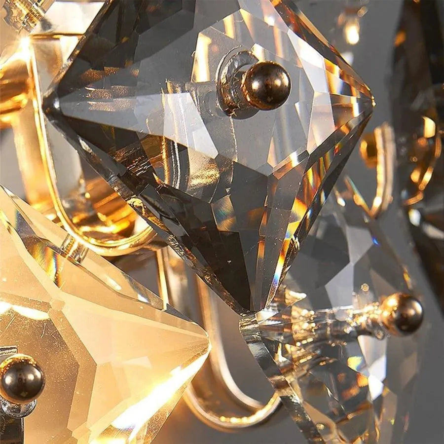 Aplica Zarina 2*E14, Metal Si Cristal - vivimall.ro