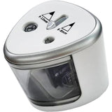 Ascutitoare Electrica cu 2 Gauri, Vivimall, Gri, Baterii 4 x AA (neincluse), 7.5 x 7.5 x 7.5 cm, Gri