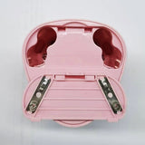 Ascutitoare Electrica cu 2 Gauri, Flippy, Gri, Baterii 4 x AA (neincluse), 7.5 x 7.5 x 7.5 cm, Roz