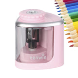 Ascutitoare Electrica Semi-Automata, Vivimall, din Plastic, Baterii 2 x AA (neincluse), 6.5 x 6.5 x 7.5 cm, Roz
