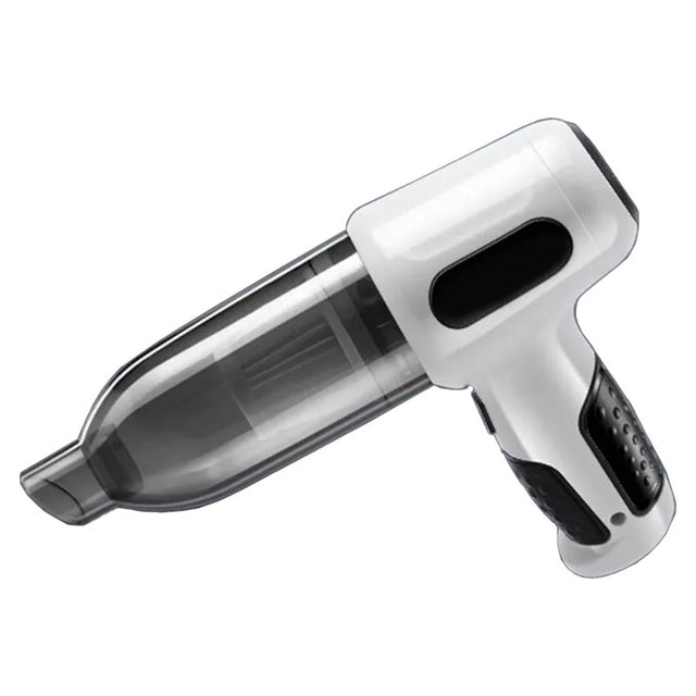 Aspirator Auto Tip Pistol, Vivimall, Aspirator cu Aspirare si Suflare, pentru Casa Masina, Multifunctional fara Fir, incarcare 4000mAh, Alb - vivimall.ro