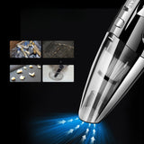 Aspirator de Mana Portabil Turbo, Flippy, pentru Uz Caznic sau Auto, Functie de Aspirare Umeda si Uscata, Incarcare la Priza, 32.000 rot/min, Putere 120W, Aspirare cu Vid de 4 Bar, 5 Accesorii pentru Spatii Inguste, Negru