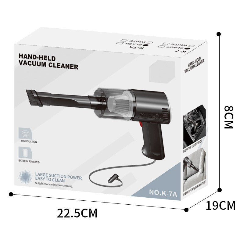 Aspirator Portabil Auto, Vivimall, Tip Pistol K7A, Pentru Casa si Masina, Cablu Auto, 36 x 17 cm, Negru, Resigilat