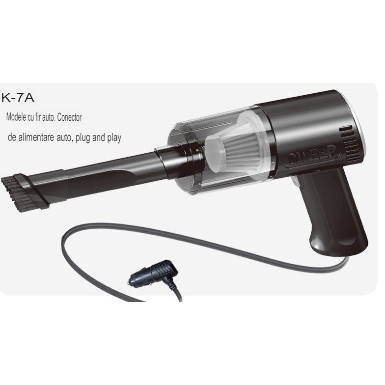 Aspirator Portabil Auto, Tip Pistol K7A, Pentru Casa Si Masina, Cablu Auto, Resigilat - vivimall.ro