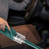 Aspirator Portabil fara Fir, Vivimall, Incarcare USB, Pentru Casa si Masina, Autonomie 45 min, Verde