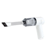 Aspirator Portabil Fara Fir, Vivimall, Tip Pistol K7, Pentru Casa si Masina, Incarcare USB, Autonomie 30 Min, 36 x 17 cm, Alb - vivimall.ro