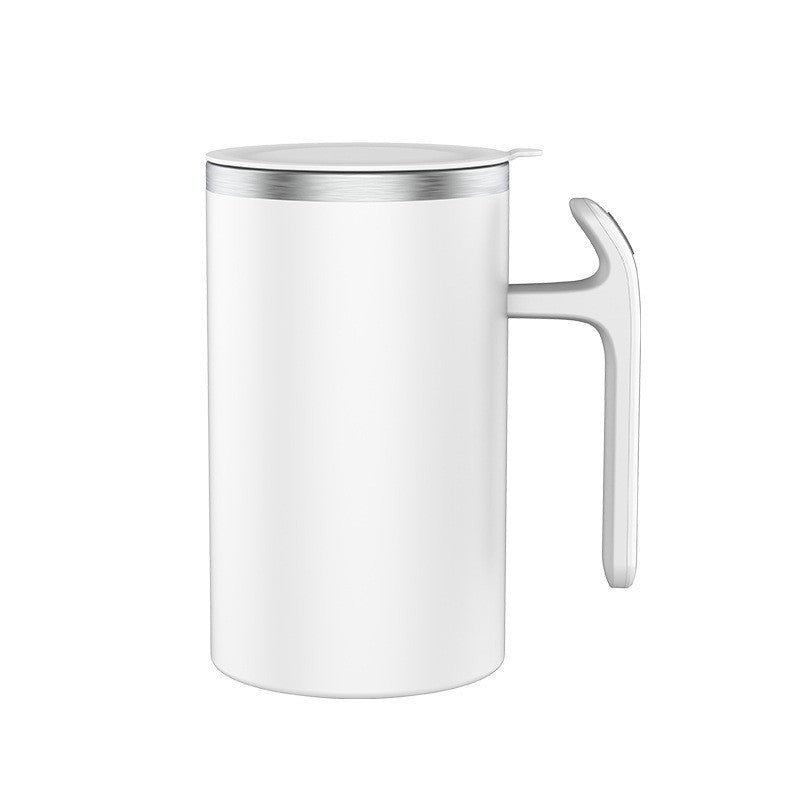 Cana Portabila Cu Mixer Incorporat, Pe Baterii, 380 Ml, Alb - vivimall.ro