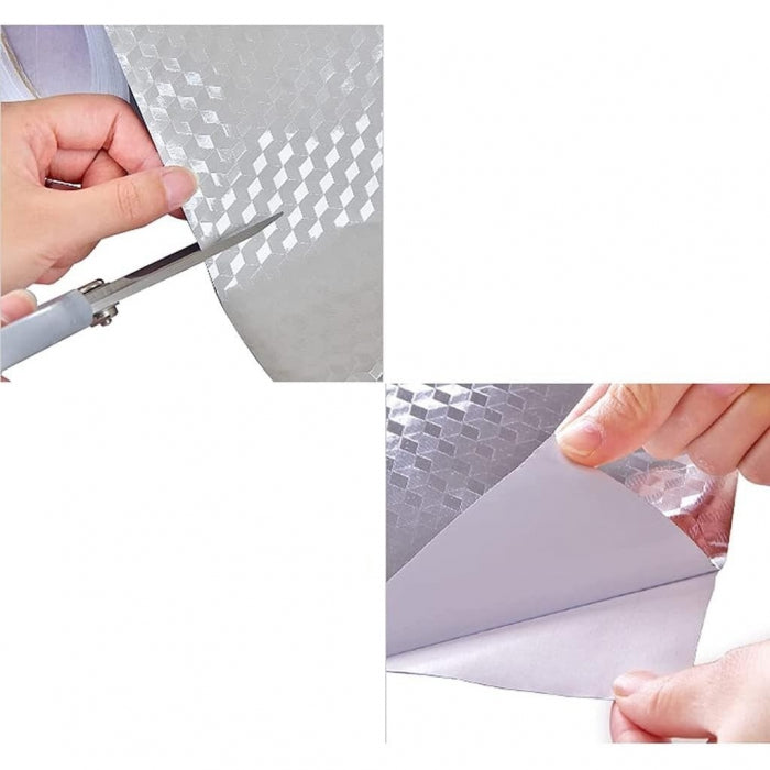 Autocolant Bucatarie Tip Folie De Aluminiu | SilverGuard