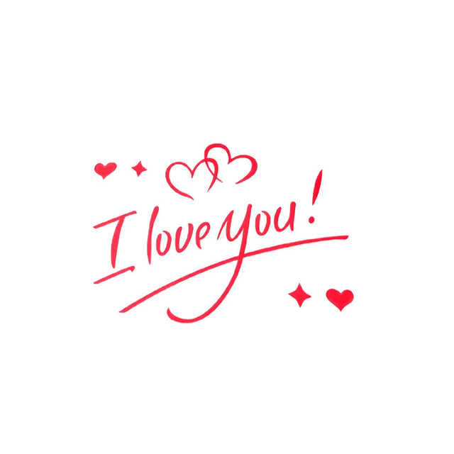 Autocolant I Love You, Tematica Iubire, Resigilat - vivimall.ro