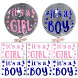 Sticker Autocolant, Vivimall, Tematica Gender Reveal, Model Scris It's a Girl, 19.5x27.5 cm, Roz - vivimall.ro