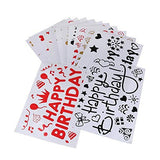 Sticker Autocolant Pentru Baloane, Tematica Aniversare, Model Happy Birthday,