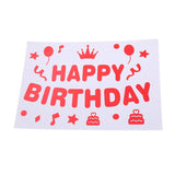 Sticker Autocolant Pentru Baloane, Tematica Aniversare, Model Happy Birthday,
