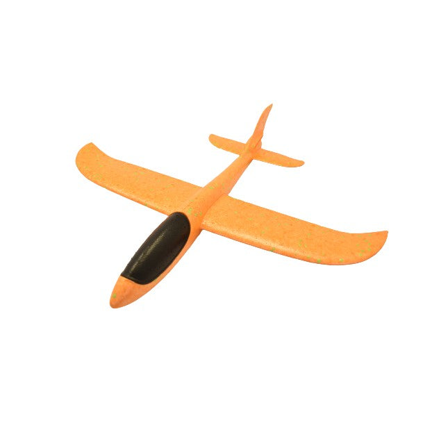 Avion Planor, In Punga, Din Polistiren, Lungime 47 Cm, Portocaliu - vivimall.ro