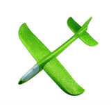 Avion Planor Din Polistiren In Punga , Lungime 47 Cm , Cu Lumini Pe Cap, Resigilat - vivimall.ro