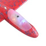 Avion Planor Cu Lumini Pe Toata Lungimea, Din Poliester, 48 Cm - vivimall.ro