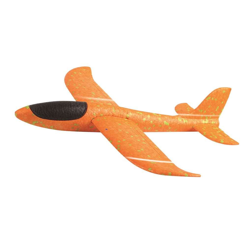 Avion Planor, In Punga, Din Polistiren, Lungime 47 Cm, Portocaliu - vivimall.ro