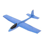 Avion Planor Flippy, din Polistiren, Lungime 85 cm , Jucarie Recreativa, Cascadorii, Albastru