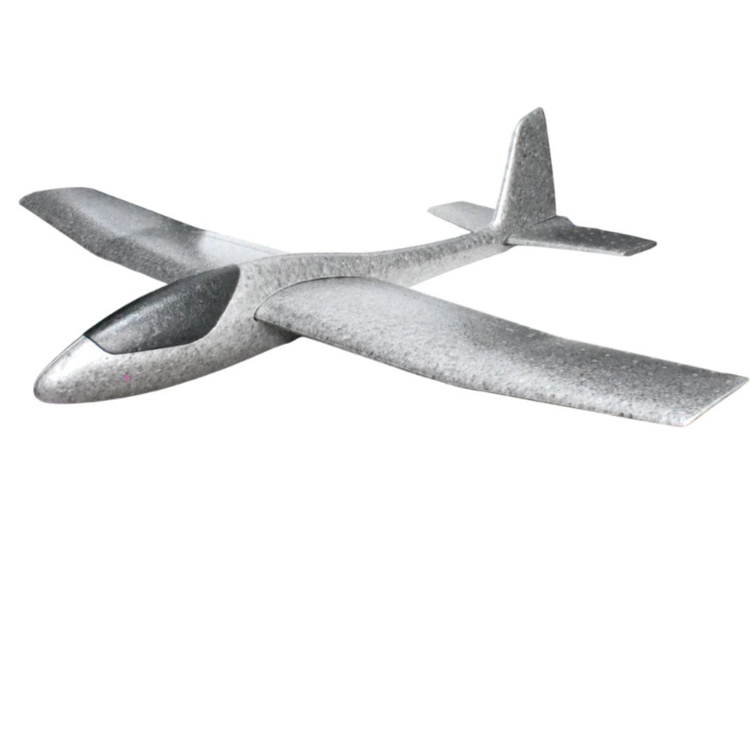 Avion Zburator, Tip Planor, 83 Cm Lungime, +3 Ani, Din Polistiren, Aruncare 10 - 30 M - vivimall.ro