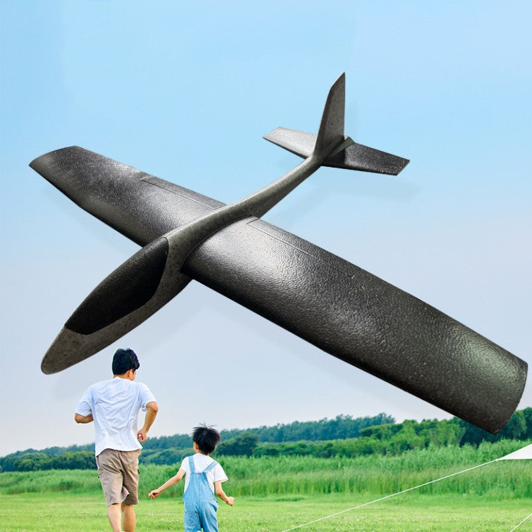 Avion Zburator, Tip Planor, 83 Cm Lungime, +3 Ani, Din Polistiren, Aruncare 10 - 30 M - vivimall.ro