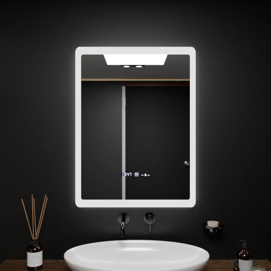 Oglinda Led Rectangulara, Pugliesi Senzor Motionglow Marcello, Sistem Dezaburire, Ceas & Termometru - vivimall.ro